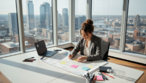 Ecommerce owner mapping customer journey