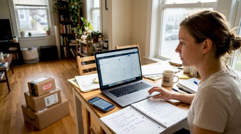 Ecommerce manager working on marketing automation