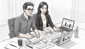 Team analyzing ecommerce A/B test results