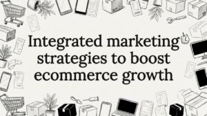 Decorative ecommerce title card illustration