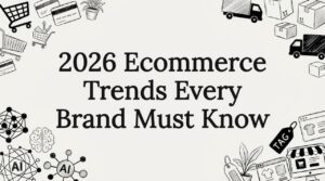 Artistic ecommerce trends title card