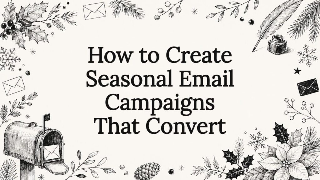 Decorative illustration framing article title for seasonal campaigns