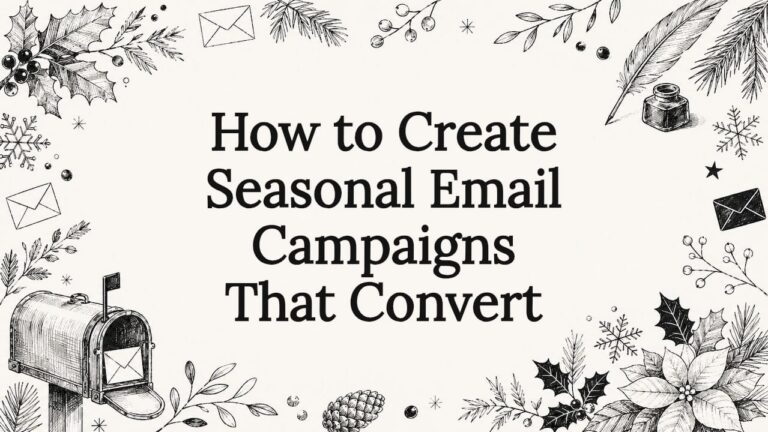Decorative illustration framing article title for seasonal campaigns