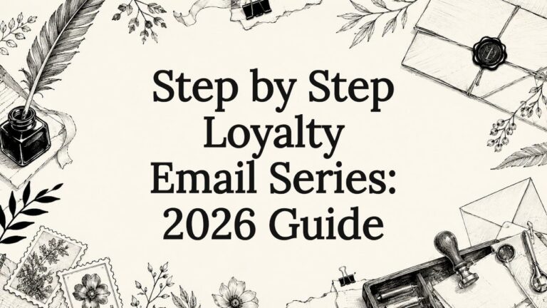 Decorative title card illustration for loyalty email series article