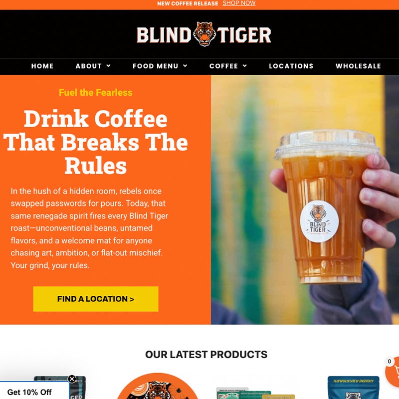 Blind Tiger Coffee Roasters is a Swyft Client
