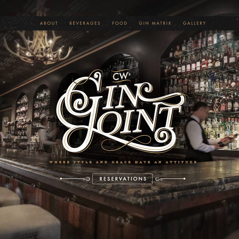 CW's Gin Joint Tampa is a Swyft Interactive Client Main