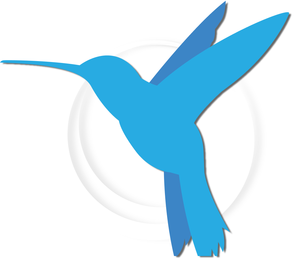 Swyft Interactive Blue Bird Emblem with white circle