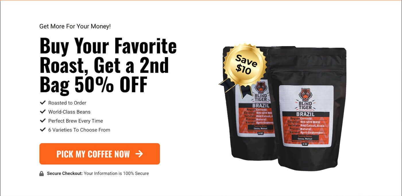 Blind Tiger Coffee Funnel for Buy one Get one 50% Off