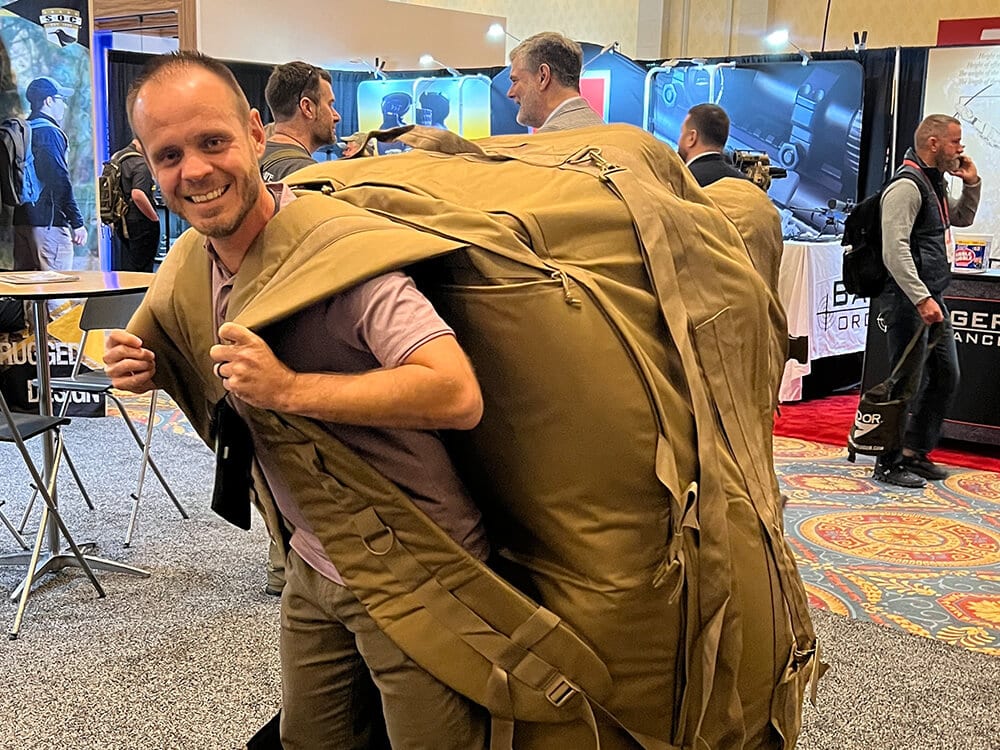 Leon McIntosh at Shot Show 2023 in the Vertx Booth