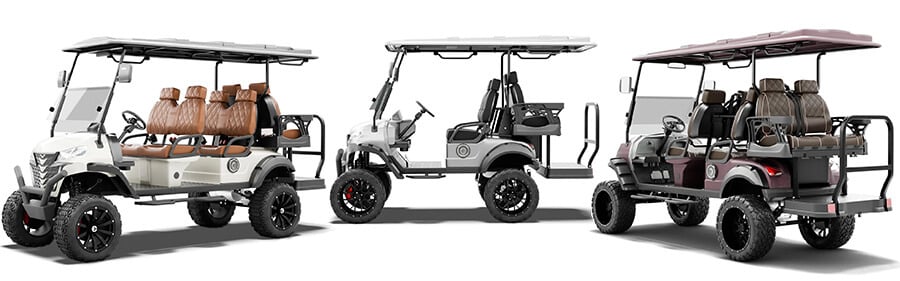 NEVO golf carts demo view